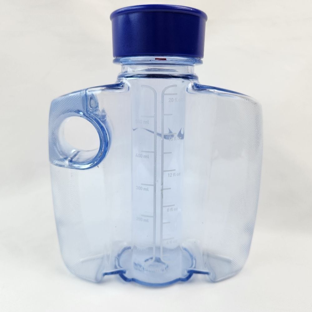 ☕️RARE Nike Clear & Blue Hydra-Ware 20oz Water Bottle